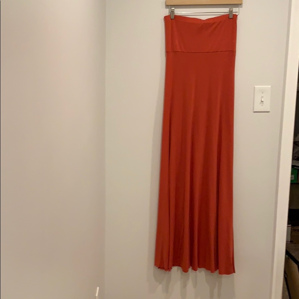 (2 for $22 bundle!) Strapless Maxi Dress in Burnt Sienna (BUNDLE ONLY)